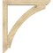 Ekena Millwork Thorton Slat Rough Sawn Bracket w/ Offset Brace, Douglas Fir, 6"W x 40"D x 44"H BKT0604X40X44THR06RDF - alternate 3